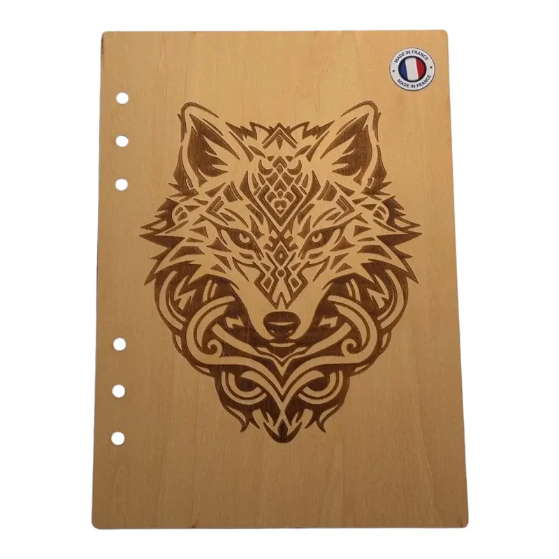003 - Couverture cahier tête de loup