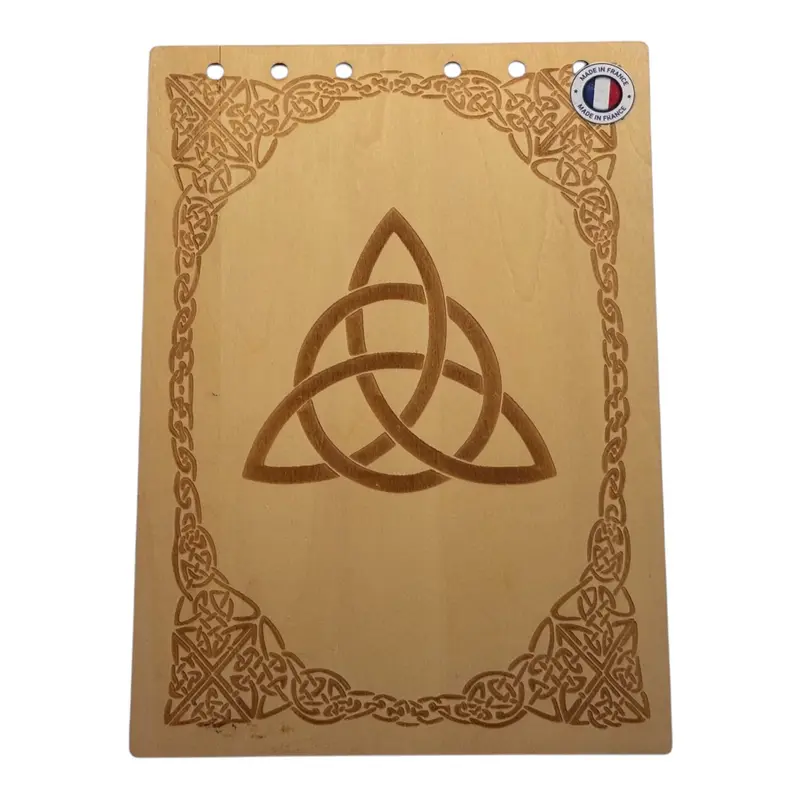 005 - Couverture bloc note noeud celtique avec enluminure