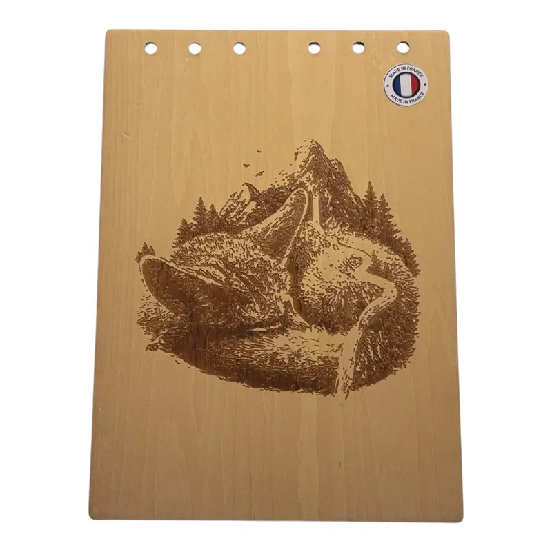 013 - Couverture bloc note renard trompe l'oeil