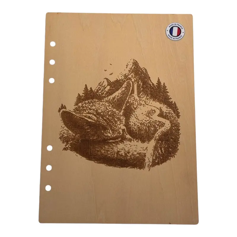 013 - Couverture cahier renard trompe l'oeil