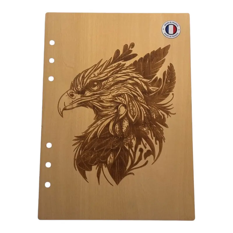 019 - Couverture cahier tête d'aigle