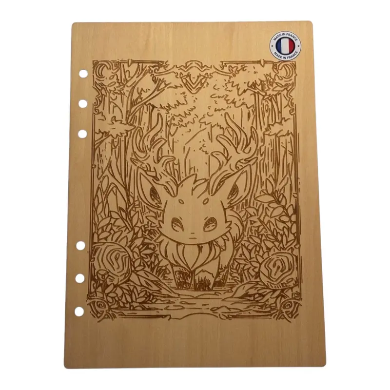 023 - Couverture cahier animal fantastique dans la forêt