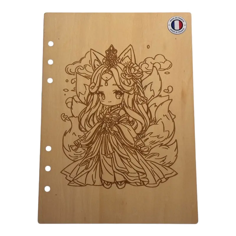 026 - Couverture cahier personnage manga renard