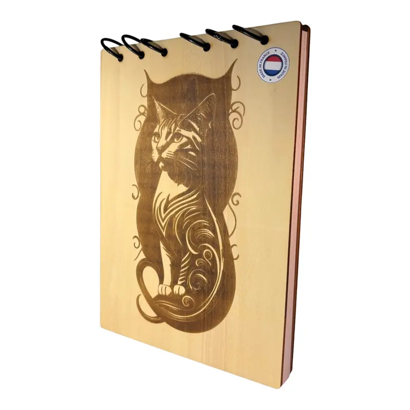 030 - Bloc note chat dans son ombre