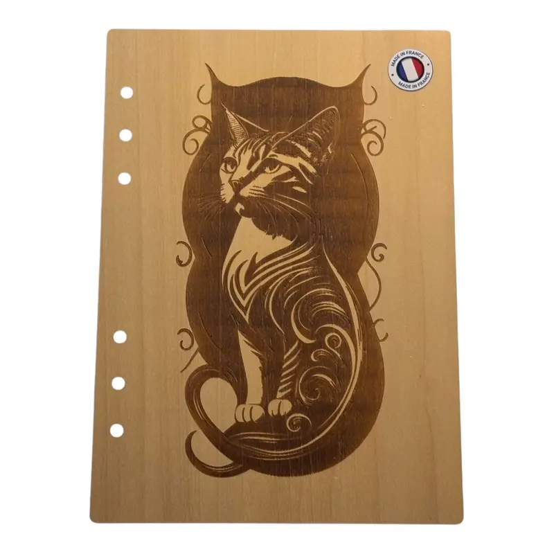 030 - Couverture cahier chat dans son ombre