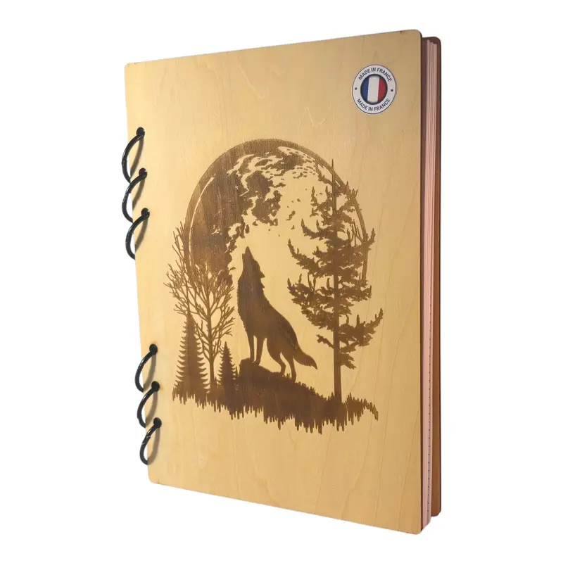 043 - Cahier loup au clair de lune