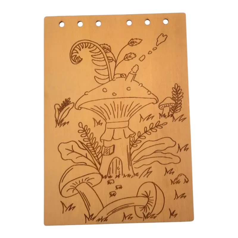 118 Couverture bloc note Maison Champignon (OhClaudieCharles)