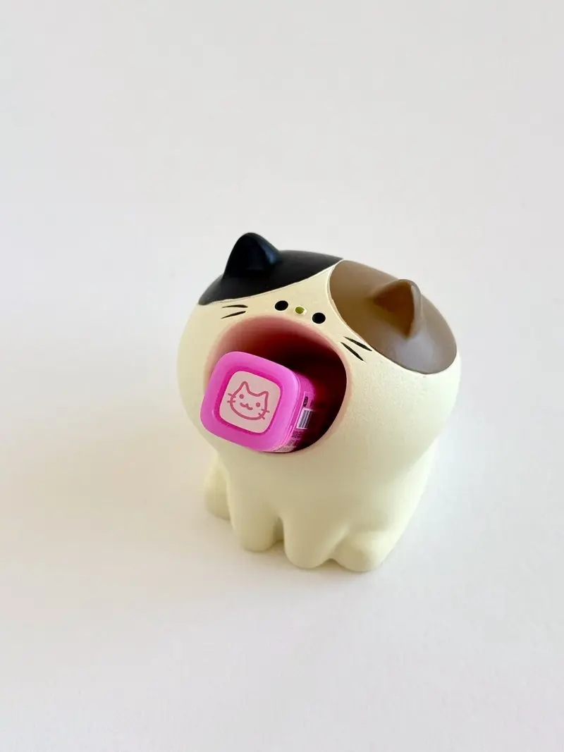 Accessoire de bureau | Porte-objets chat calico