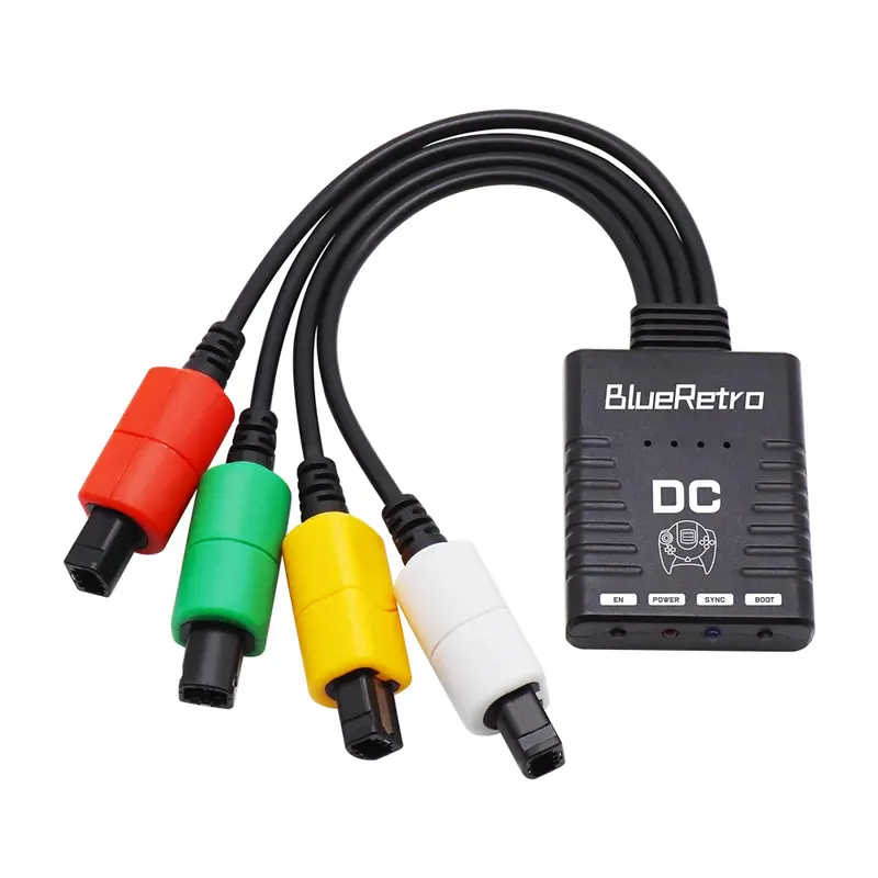 Adaptateur BlueRetro Dreamcast 4 joueurs — jusqu'à 4 manettes Bluetooth