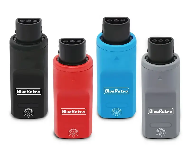 Adaptateur BlueRetro N64 — manettes Bluetooth sans fil, RetroScaler
