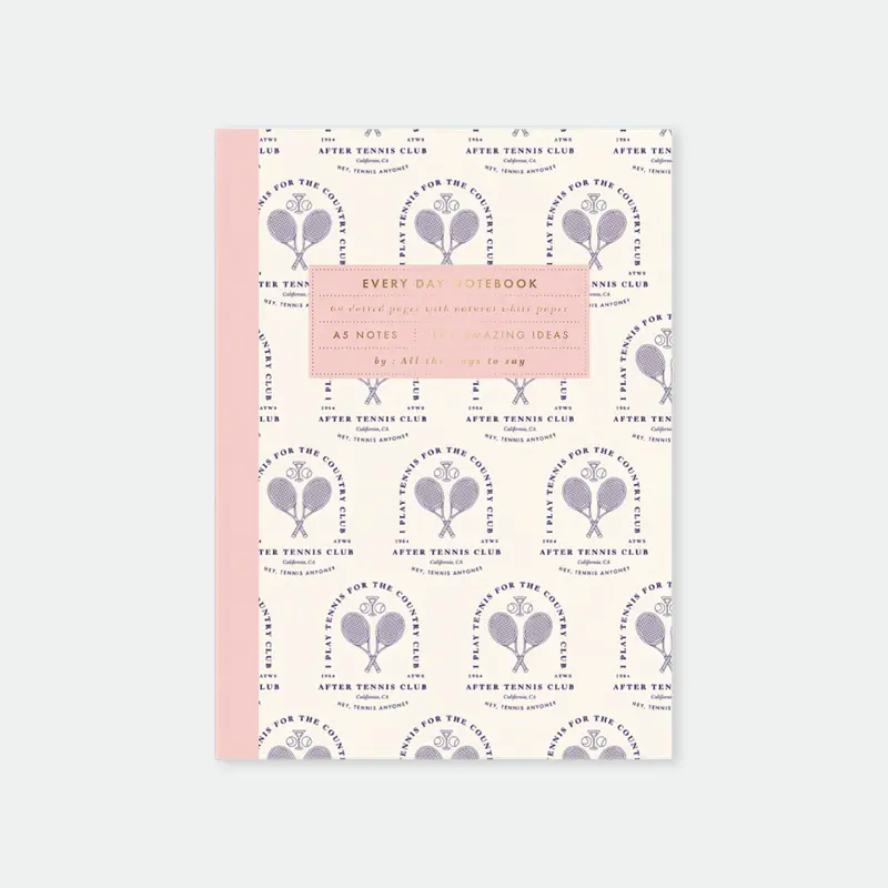 After Tennis - Notebook A5