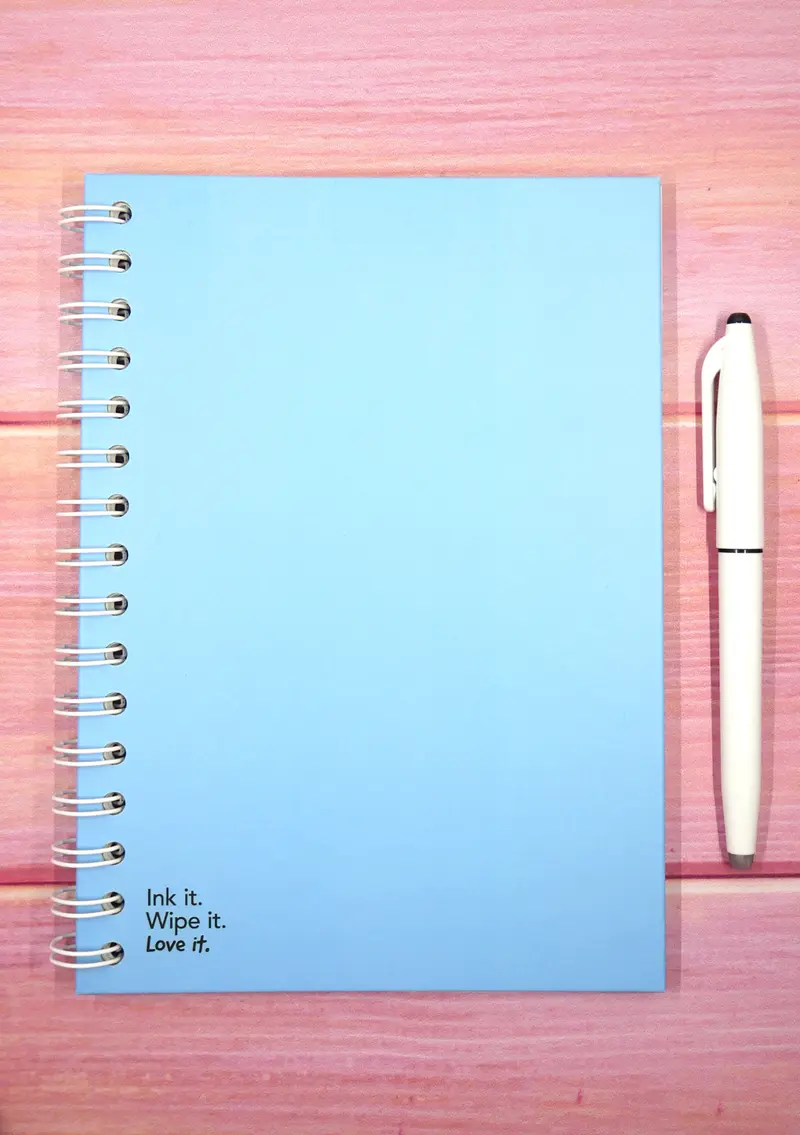 Agenda effaçable en papier-pierre - Blue version
