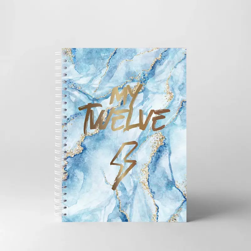 Agenda mensuel non daté - Bleu