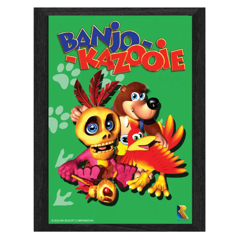 Banjo Kazooie Lenticular Frame - Pixel Frames Plax