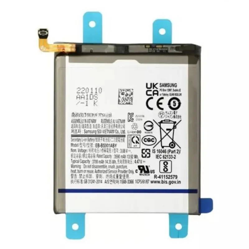 Batterie Pour Samsung Galaxy S22 (S901) EB-BS901ABY 3700mAh +Kit Outils +Colle