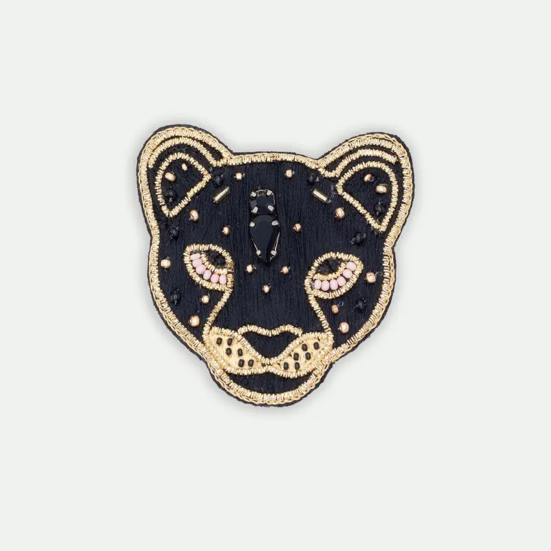 Black Leopard - Brooch