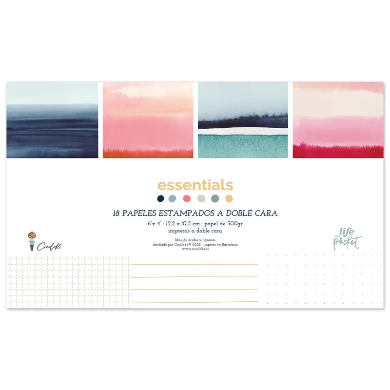 Bloc de cartes Aquarelle "Essentials" (10x15)