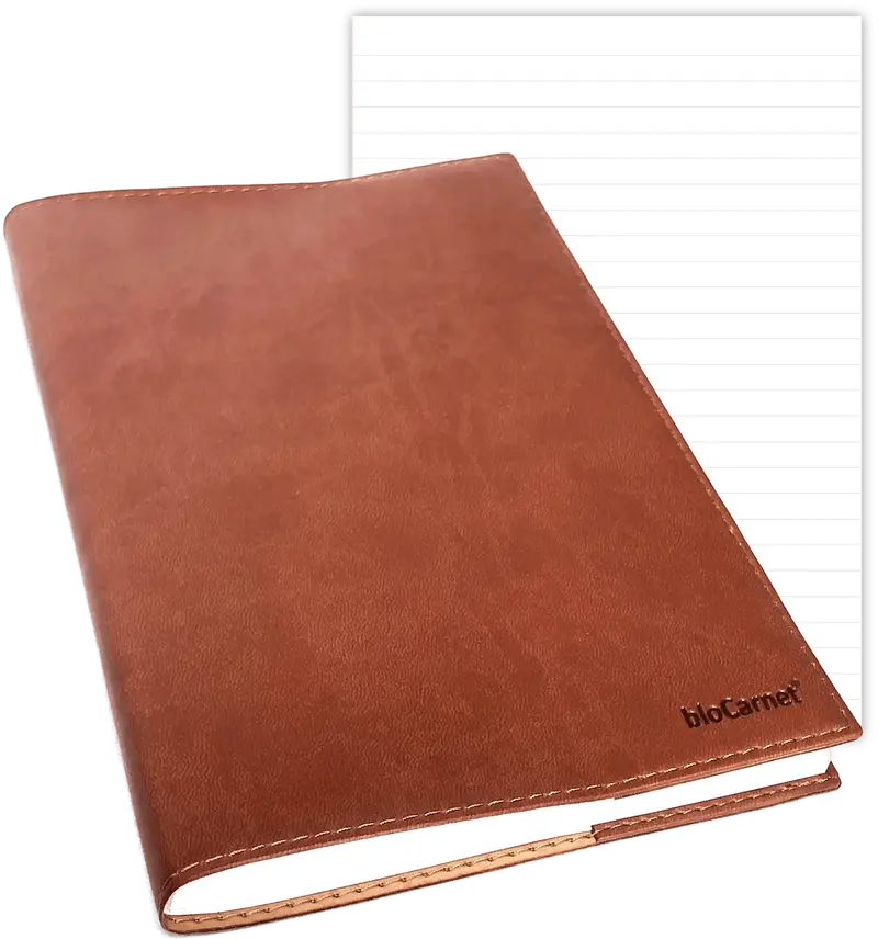 bloCarnet® MARRON pages lignées