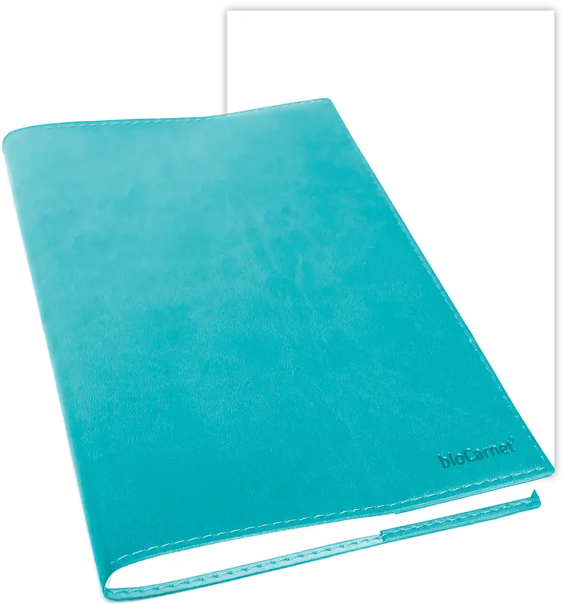 bloCarnet® TURQUOISE pages blanches