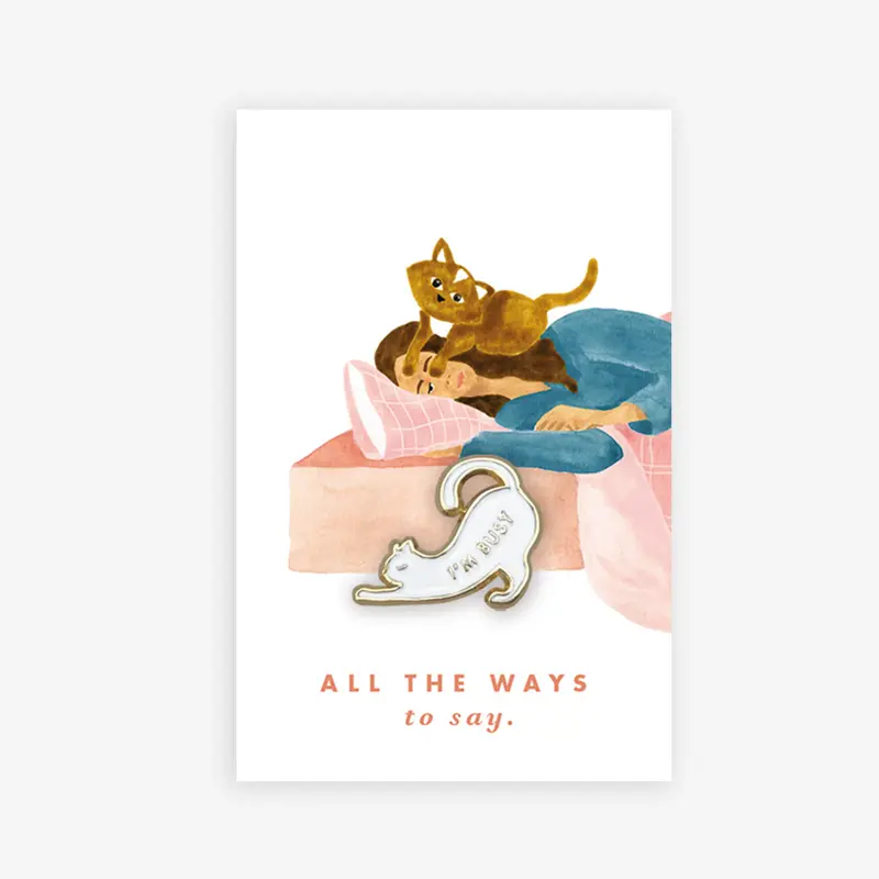 Busy Cat - Pins