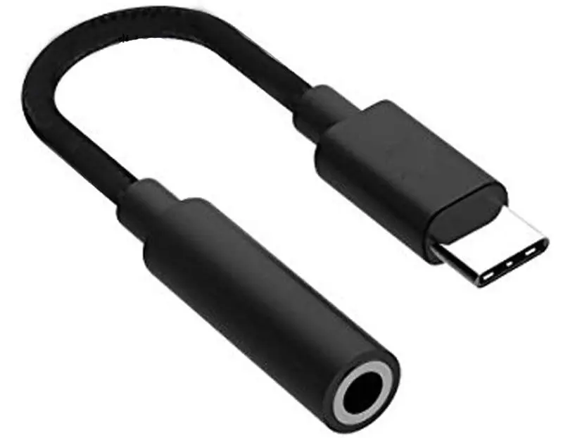 Câble USB C vers Jack 3.5mm Audio Auxiliaire femelle pour ZTE Blade A52 Relier votre mobile à votre Casque, Ecouteurs...