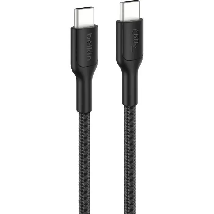 Câble USB-C vers USB-C Gaming - BELKIN - Nintendo Switch 2 - 60 W - Noir
