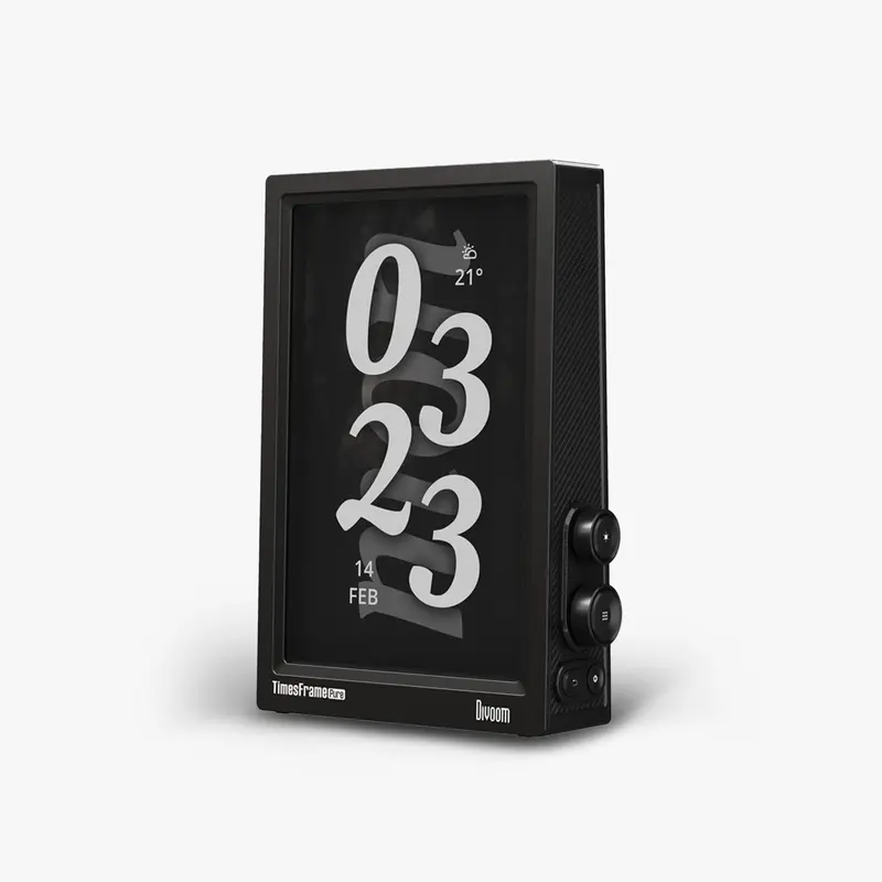 Cadre photo numérique Divoom Times Frame Pure — écran flottant 3 couches, Wi-Fi 6