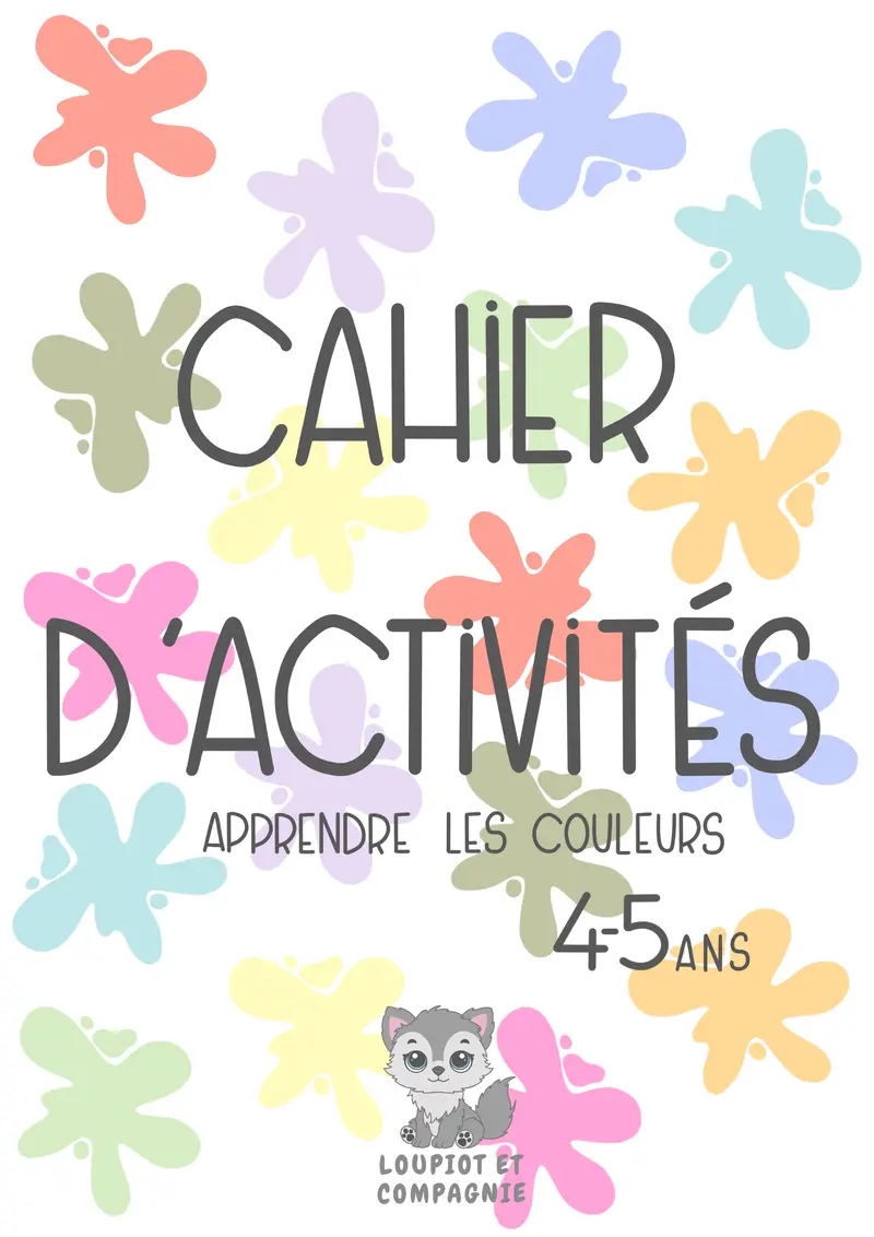 Cahier d’activités Couleurs 4-5 ans