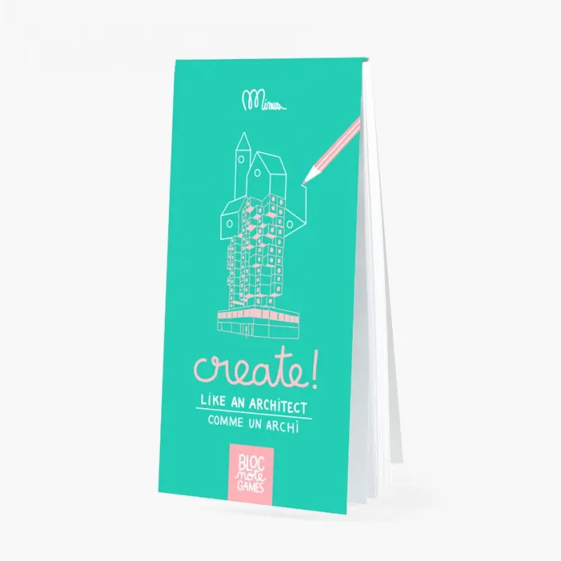 Cahier de dessin "Create comme un archi"