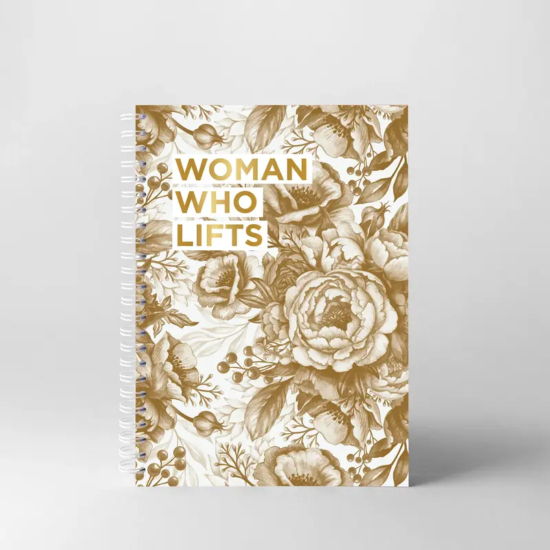 Cahier de sport - Pivoines gold