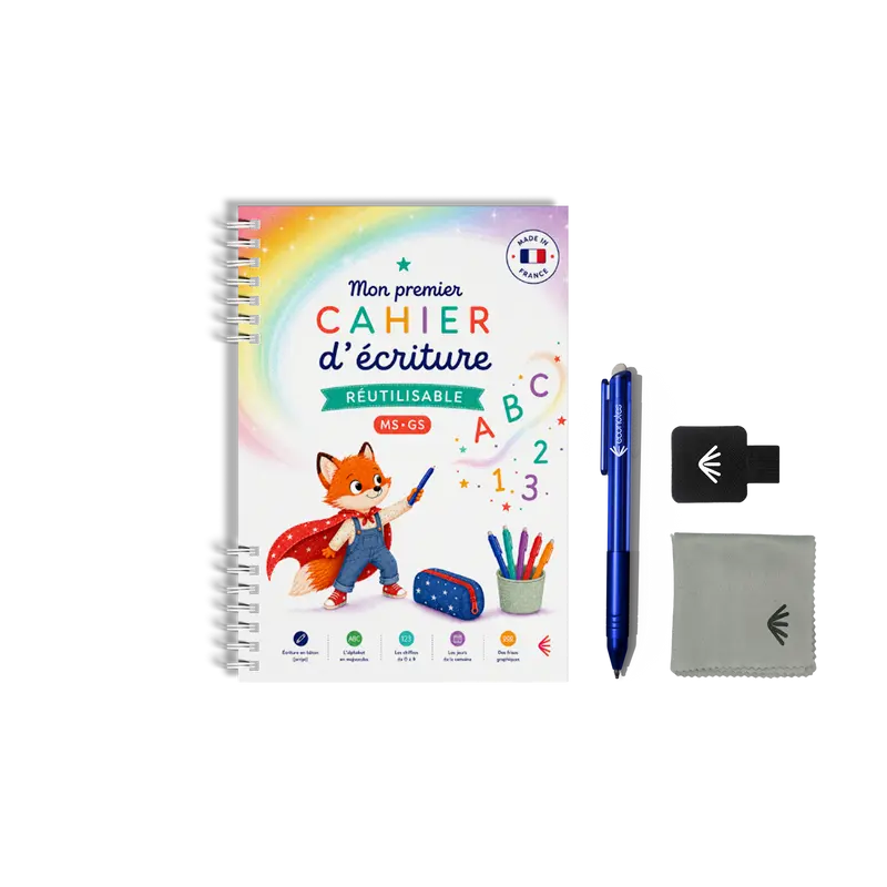 Cahier réutilisable ETEA - Lettres bâton A5