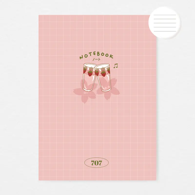 Carnet A5 Fraise