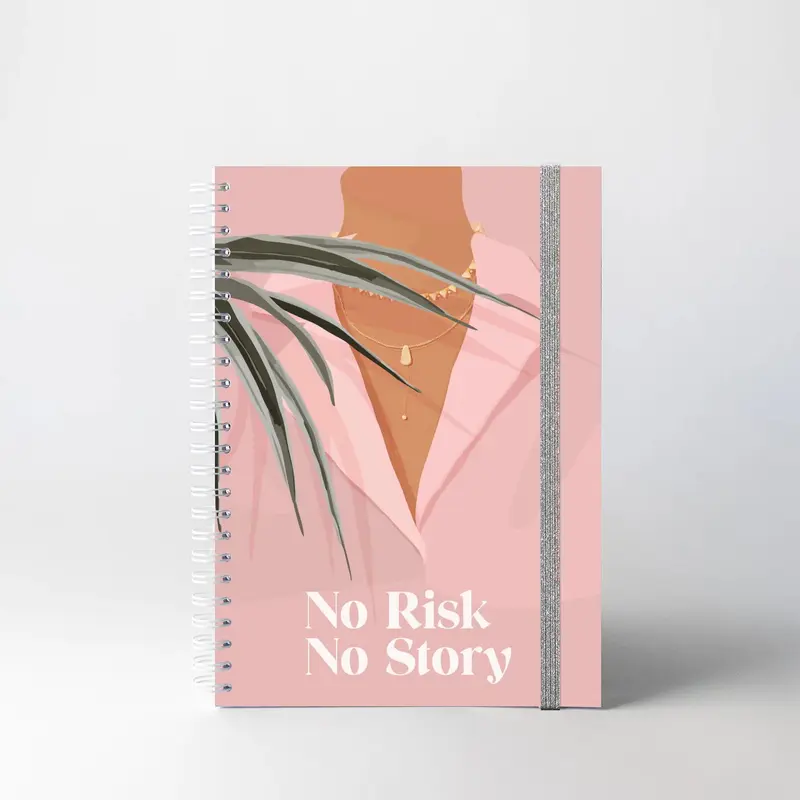 Carnet A5 ligné - No Risk No Story