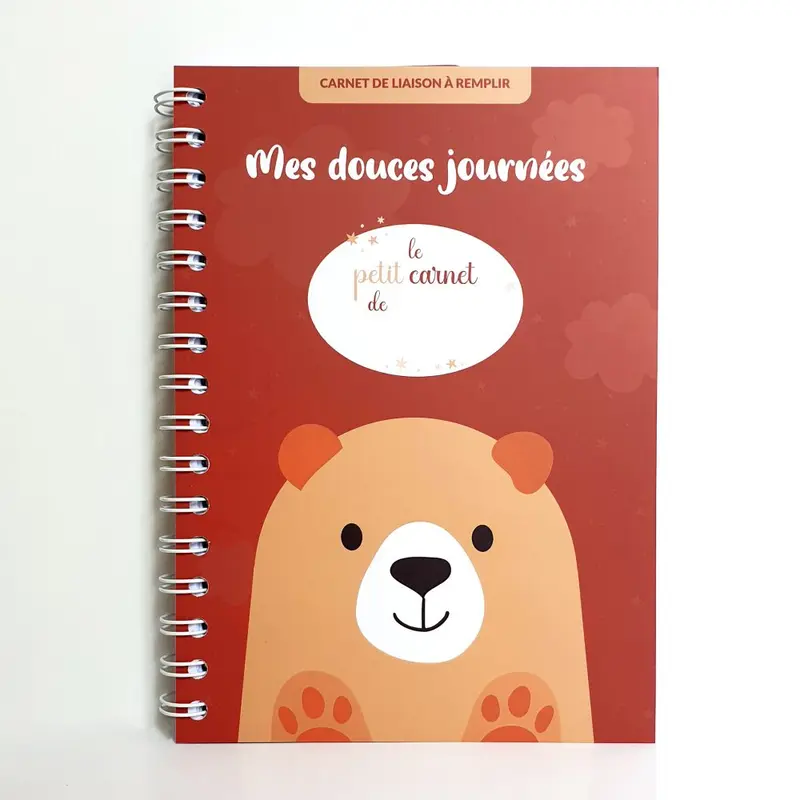 Carnet de liaison "Mes douces journées" - Ours