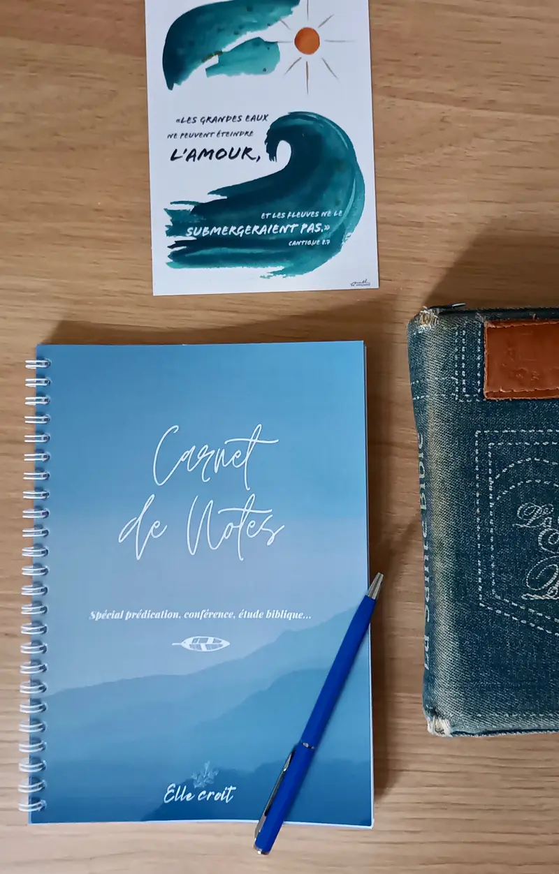 Carnet de notes - spécial prédication, conférence, étude biblique