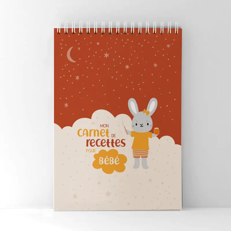 Carnet de recettes pour bébé - Ocre