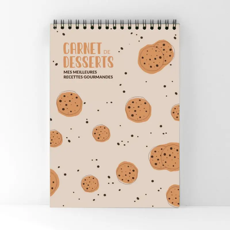 Carnet de recettes sucrées à compléter
