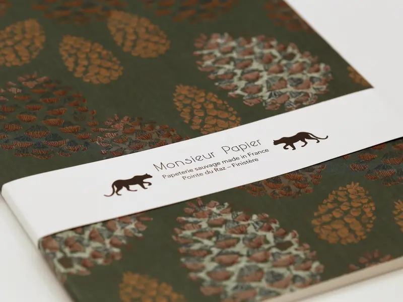 Carnet moyen | Monsieur Papier Pommes de pin