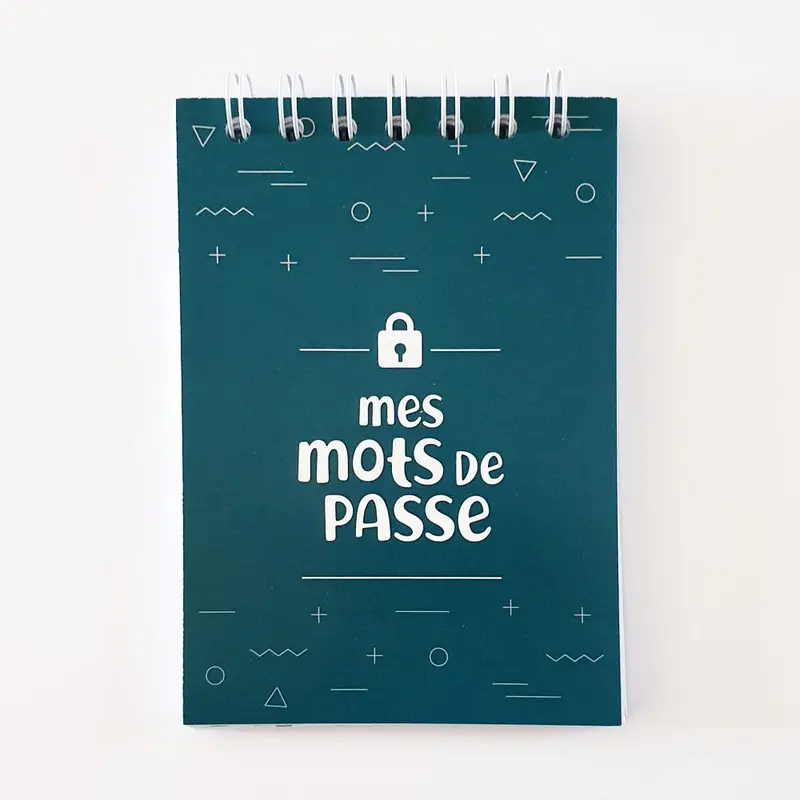 Carnet pour mots de passe A6
