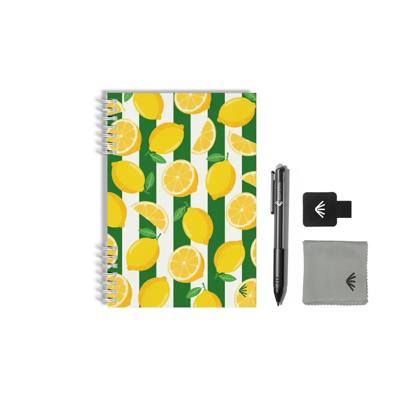 Carnet réutilisable A5 - Citrons x unpeuplusgreen