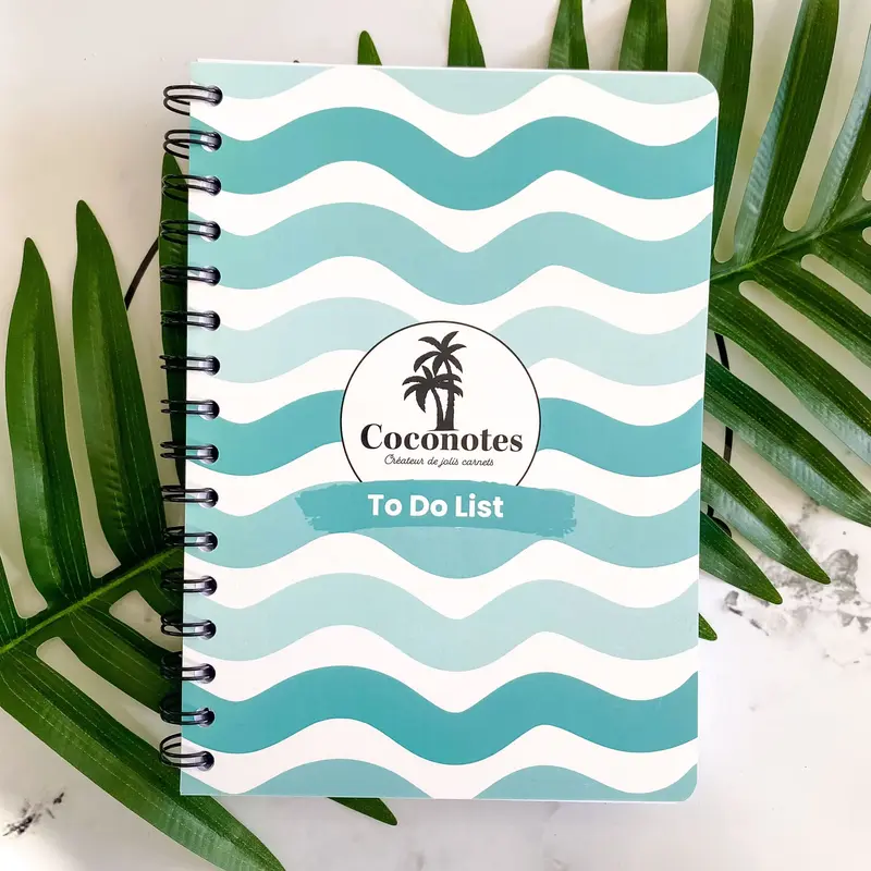Carnet To Do List modèle Wave