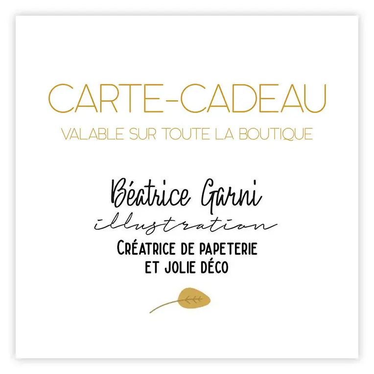 Carte cadeau