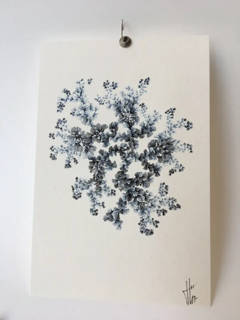 Carte Plumes bleues