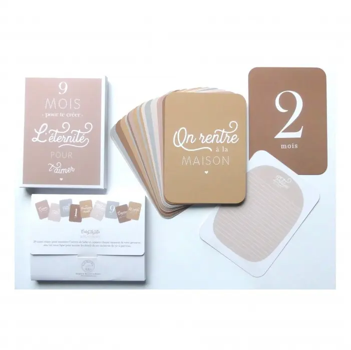 Cartes étapes - 9 mois pour te créer