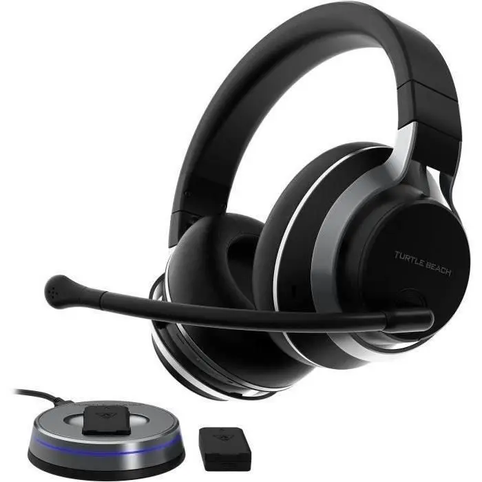 Casque gaming sans-fil a rŽduction de bruit active Turtle Beach Stealth Pro PS Noir