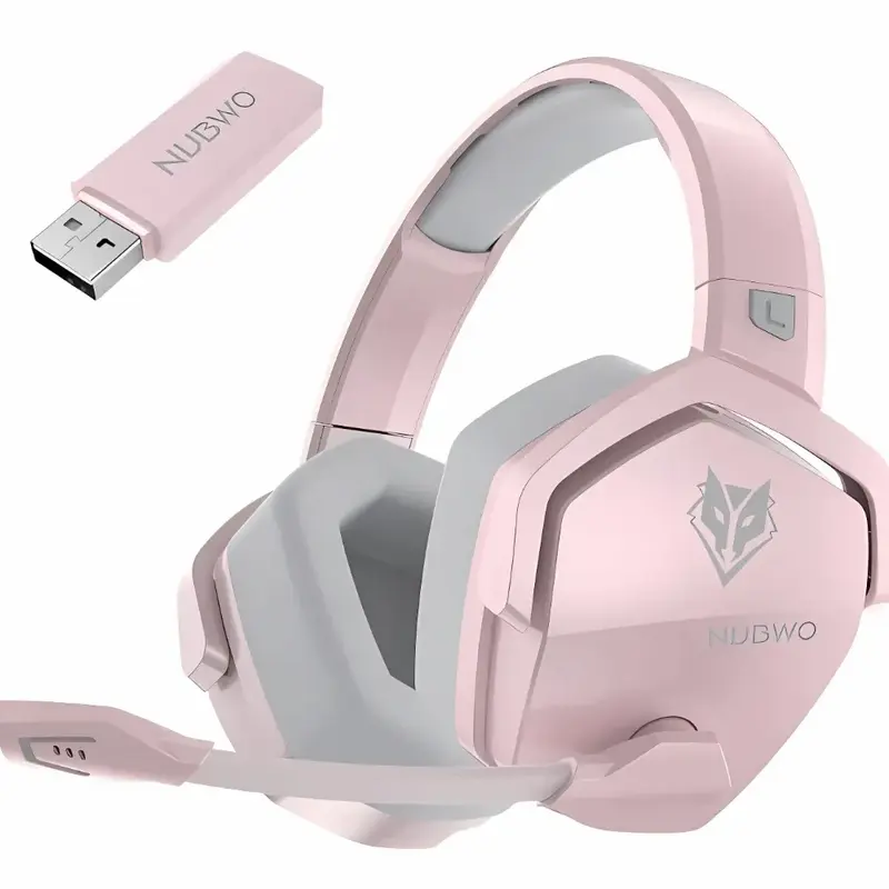 Casque NUBWO G06 Rose – Performance et Élégance
