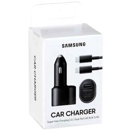 Chargeur Voiture Samsung 60W (45W+15W) EP-L5300 Noir