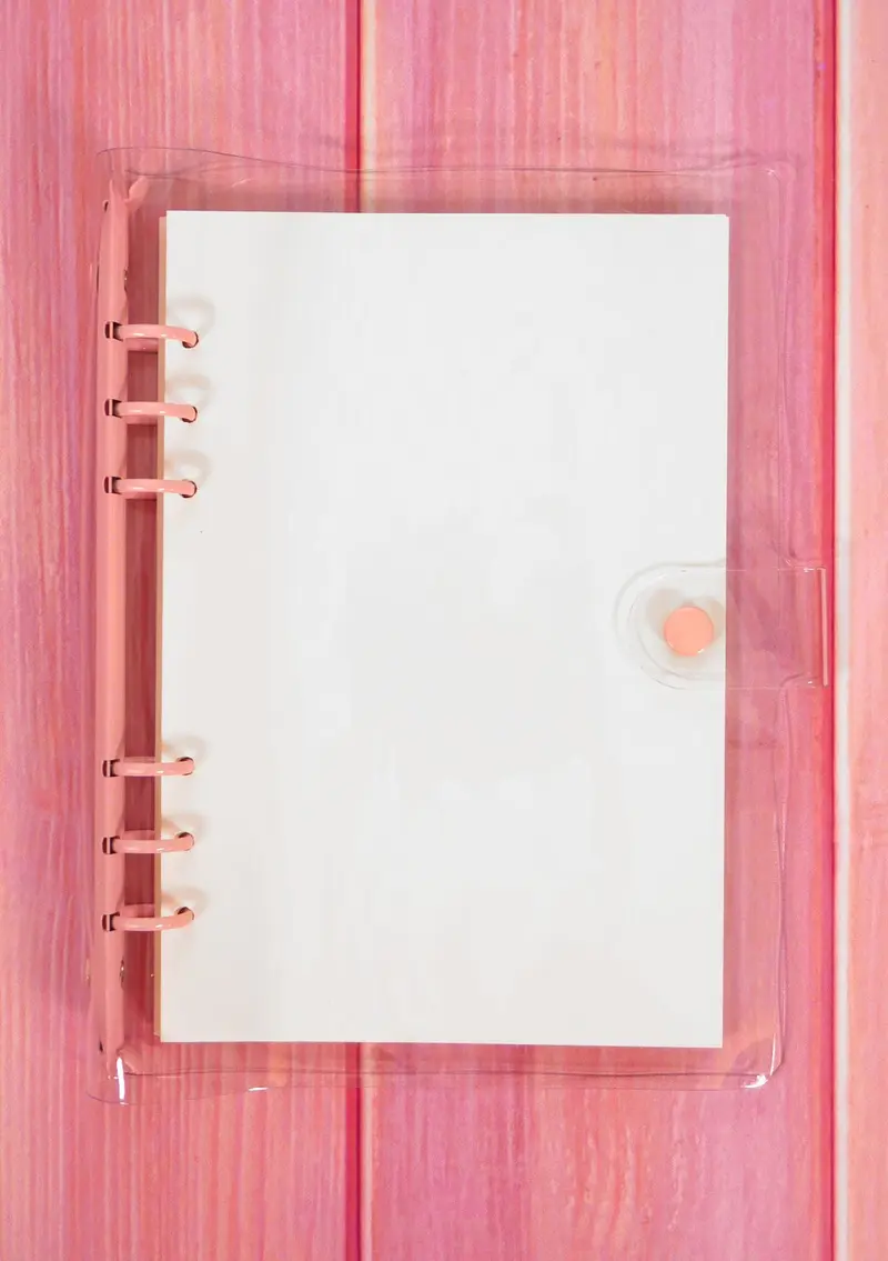 Classeur 6 anneaux avec couverture transparente A5
