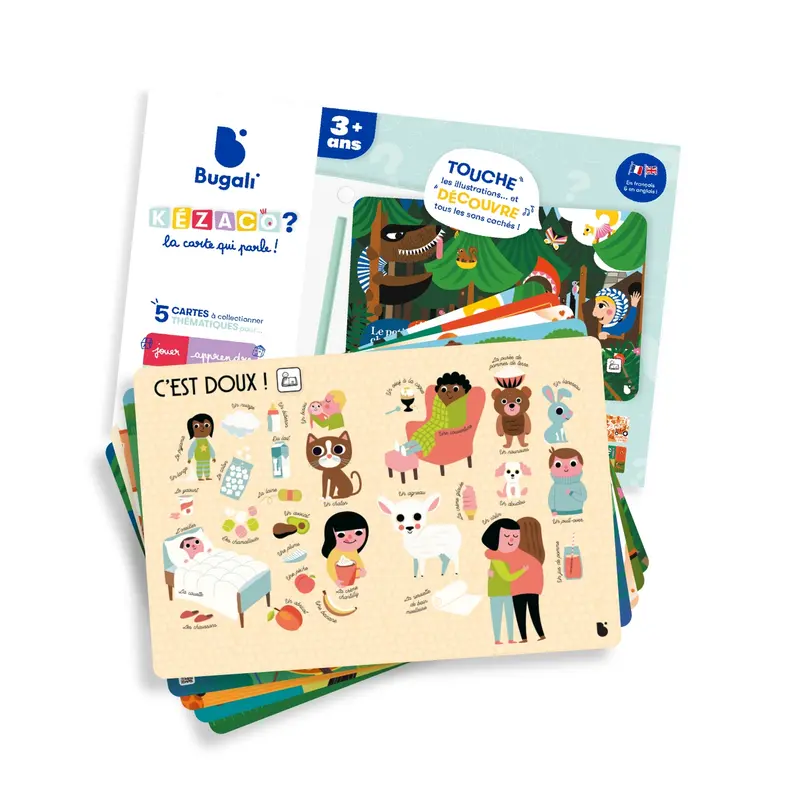 Coffret 5 cartes interactives Kézaco ? (3+)
