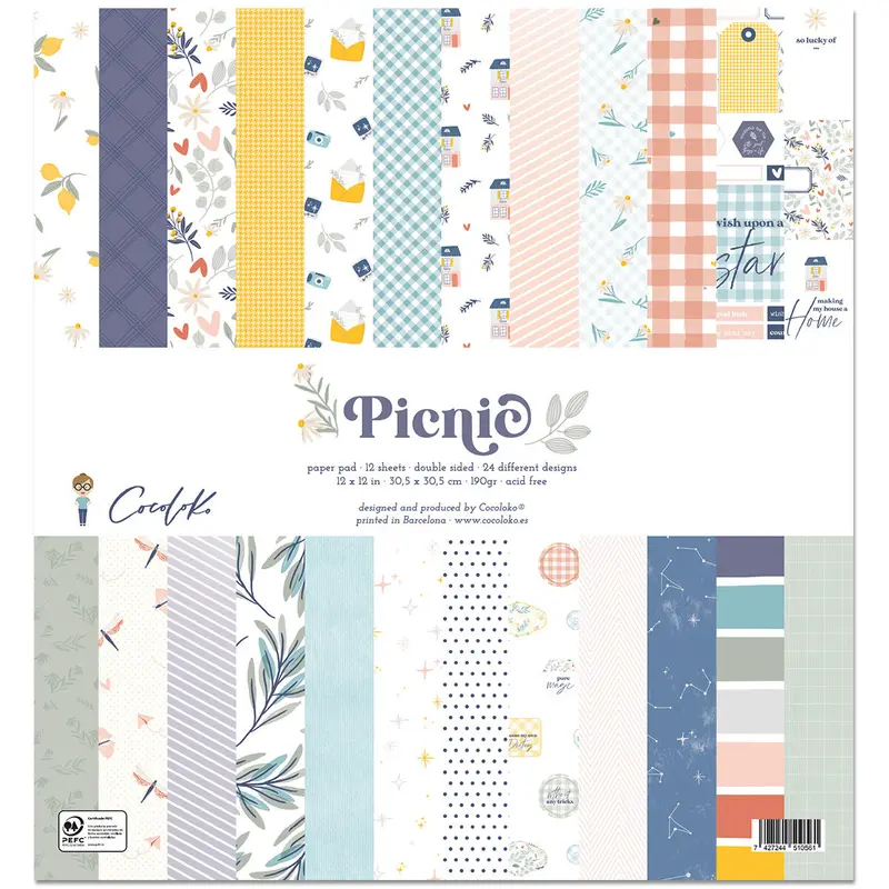 Collection de papiers "Picnic" - anglais